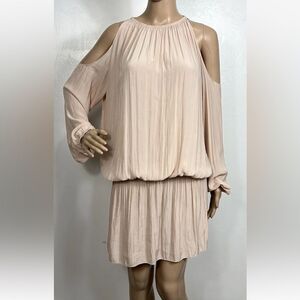 Ramy Brook Blush Cold Shoulder  mini Dress, M